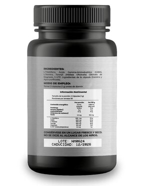 Triptófano Complex Naima con triptófano de 100 cápsulas