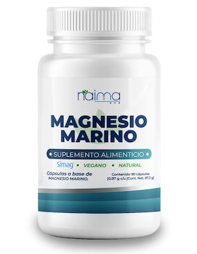 Magnesio Marino Simag Vegano Naima con magnesio marino de 90 cápsulas
