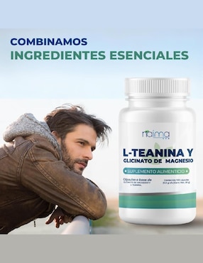 L - Teanina y Glicinato de Magnesio Naima con l-teanina de 100 cápsulas