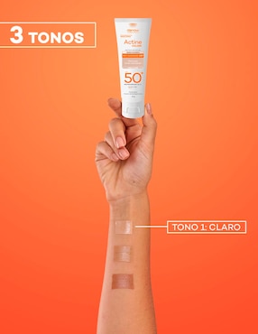 Protector solar FPS 50 Dermatológico Facial Claro Darrow Actine Colors 40 g