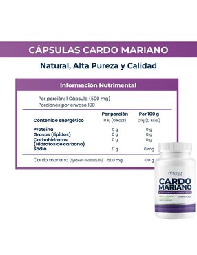Cardo Mariano Naima de 100 cápsulas