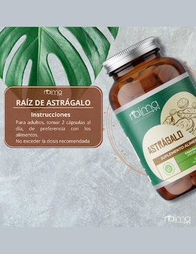 Astrágalo Adaptogens Vegano Naima con astrágalo de 120 cápsulas