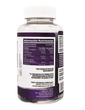 Gumi Zzzz Natural Health Natural Health con melatonina sabor uva de 30 gomitas