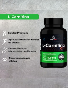 L-Carnitina Super Premium Raíces Pro Raíces Zen con l-carnitina de 100 cápsulas