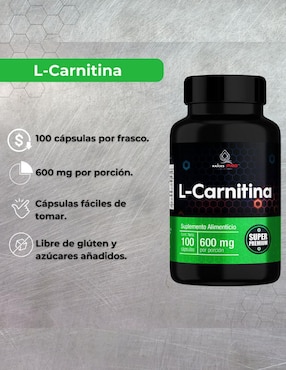 L-Carnitina Super Premium Raíces Pro Raíces Zen con l-carnitina de 100 cápsulas