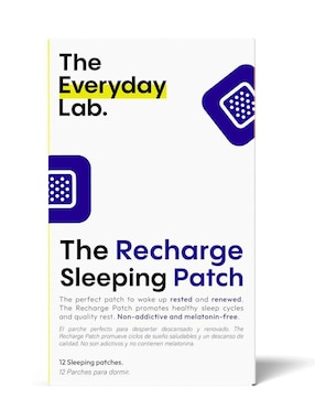 The Recharge Sleeping Patch- Parches para conciliar el sueño sin melatonina The Everyday Lab con multivitaminico de 12 PARCHES