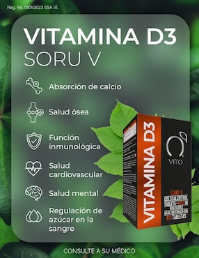 Vitamina D3 (Colecalciferol) 4000 UI Vito - Vitaminas Totales tabletas
