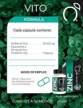 Zinc mineral Vito - Vitaminas Totales cápsulas