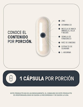 Mens Testo Suplemento para Hombre con Fenogreco, Maca, Magnesio, L- arginina y vitaminas de 400 Cápsulas Life360+