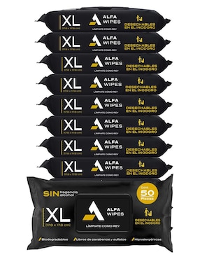 Set de toallas húmedas Alfa Wipes 12 piezas