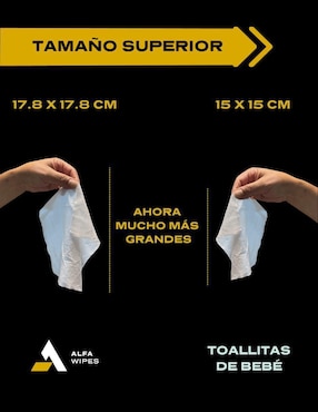 Set de toallas húmedas Alfa Wipes 12 piezas
