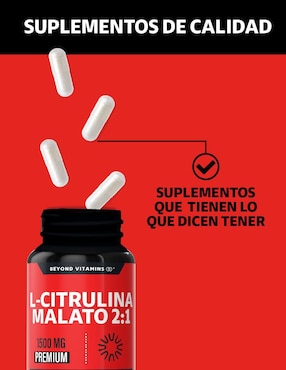 L-Citrulina Malato 1500mg Beyond Vitamins de 60 cápsulas