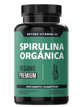 Espirulina Orgánica Vegano Beyond Vitamins de 180 cápsulas