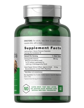 ASHWAGANDHA 4500 MG HORBAACH 120 CAP Horbaach con ashwagandha de 120 cápsulas