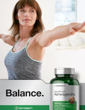 ASHWAGANDHA 4500 MG HORBAACH 120 CAP Horbaach con ashwagandha de 120 cápsulas