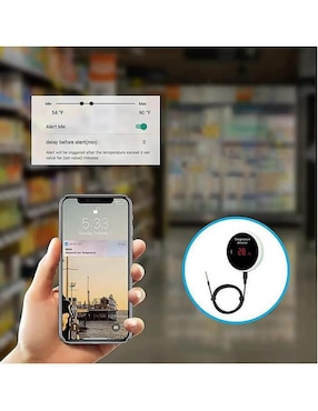 Termómetro digital para cocina Ventdepot Sensores de Temperatura WIFI