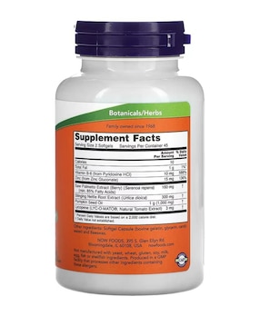 Refuerzo para la próstata, blandas Now con vitaminas y minerales de 90 cápsulas