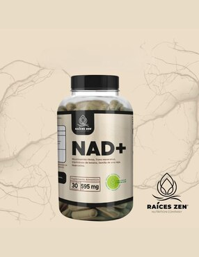 NAD+ Súper Premium Raíces Zen con Resveratrol, Quercetina Raíces Zen con ribósido de nicotinamida de 30 cápsulas