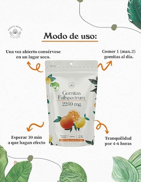 Gomitas con CBD Esencia Mental sabor naranja