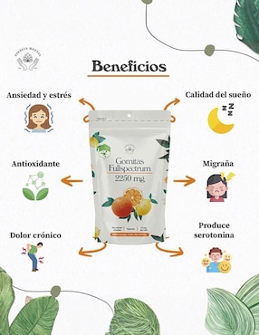 Gomitas con CBD Esencia Mental sabor naranja