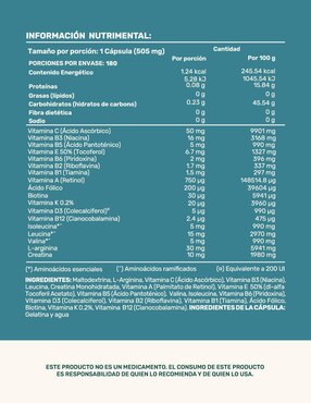 Set de suplementos alimenticios All Woman & All Men Life360+ con L-Arginina