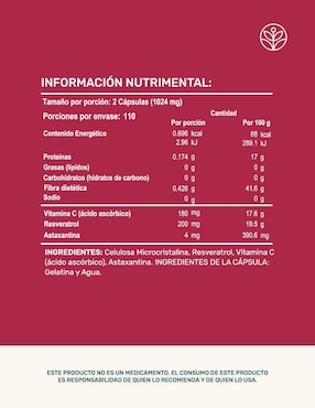 Pack Resveratrol + Colágeno Tipo I,II,III,V y X con ácido hialurónico Life360+ de 220 cápsulas