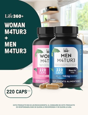 Men M4tur3 y Woman M4tur3 Life360+ con maca