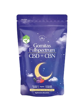 Gomitas para dormir (CBD + CBN) 90 Pzas Esencia Mental sabor moras de 90 gomitas
