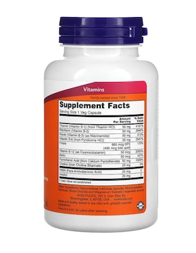 B-50 Now con vitaminas y minerales de 100 cápsulas
