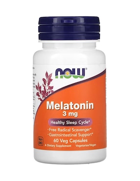 Melatonina, 3 mg Now con melatonina de 60 cápsulas