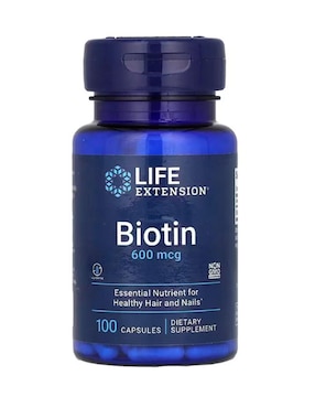 Biotina Life Extension de 100 cápsulas