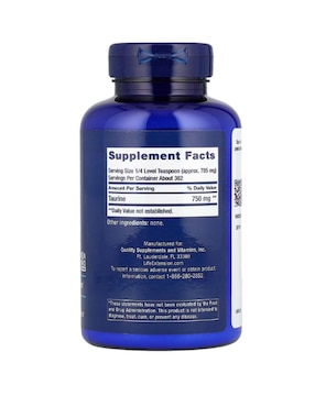 taurina Life Extension de 300 g