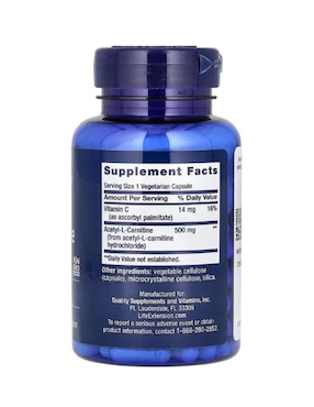 Acetil Life Extension con vitaminas y minerales de 100 cápsulas