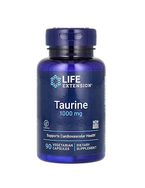 Taurina Life Extension de 90 cápsulas