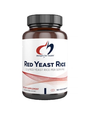 red yeast Designs For Health con vitaminas y minerales de 180 cápsulas