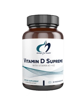 vitamina d, k1 y k2 Designs For Health de 30 cápsulas