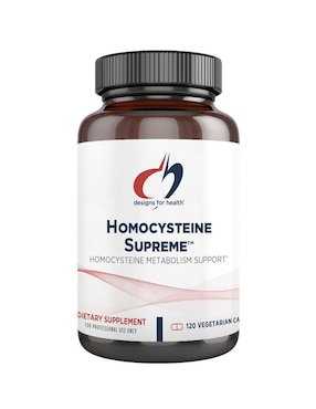 homocisteina Designs For Health con vitaminas y minerales de 120 cápsulas