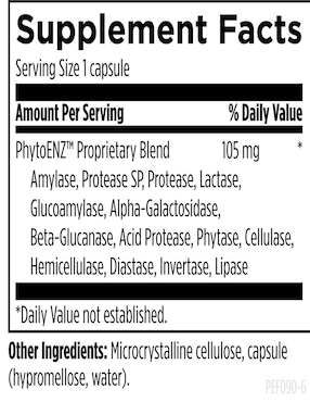 enzimas Designs For Health con enzimas digestivas y probióticos de 90 cápsulas