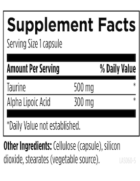 Ácido Lipoic Designs For Health con ácido alfa lipoico de 60 cápsulas