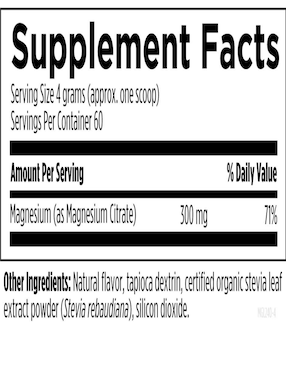 magnesio citrate Designs For Health con citrato de magnesio sabor limón de 240.8 g