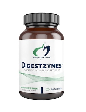 enzimas Designs For Health con enzimas digestivas y probióticos de 90 cápsulas