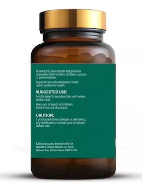Magnesium Glycinate Propia con glicinato de magnesio de 200 cápsulas