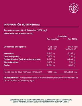 Cola de Pavo Mushrooms Life360+ con cola de pavo