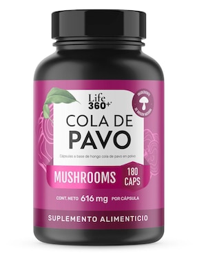 Cola de Pavo Mushrooms Life360+ con cola de pavo