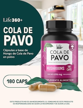 Cola de Pavo Mushrooms Life360+ con cola de pavo