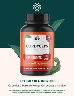 Cordyceps Mushrooms Life360+ con cordyceps