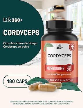 Cordyceps Mushrooms Life360+ con cordyceps