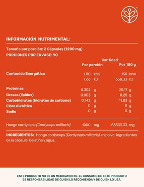 Cordyceps Mushrooms Life360+ con cordyceps