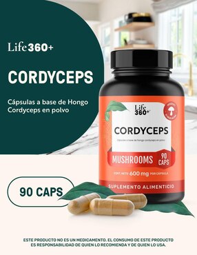Cordyceps Mushrooms Life360+ con cordyceps