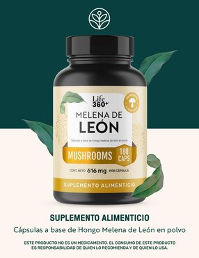 Melena de león Mushrooms Life360+ con melena de león